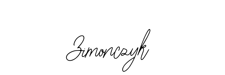 Design your own signature with our free online signature maker. With this signature software, you can create a handwritten (Bearetta-2O07w) signature for name Zimonczyk. Zimonczyk signature style 12 images and pictures png