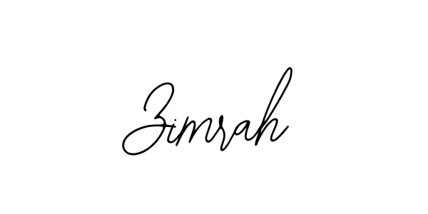 Also we have Zimrah name is the best signature style. Create professional handwritten signature collection using Bearetta-2O07w autograph style. Zimrah signature style 12 images and pictures png