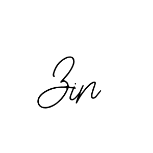 You should practise on your own different ways (Bearetta-2O07w) to write your name (Zin) in signature. don't let someone else do it for you. Zin signature style 12 images and pictures png
