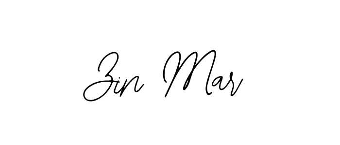 How to make Zin Mar name signature. Use Bearetta-2O07w style for creating short signs online. This is the latest handwritten sign. Zin Mar signature style 12 images and pictures png