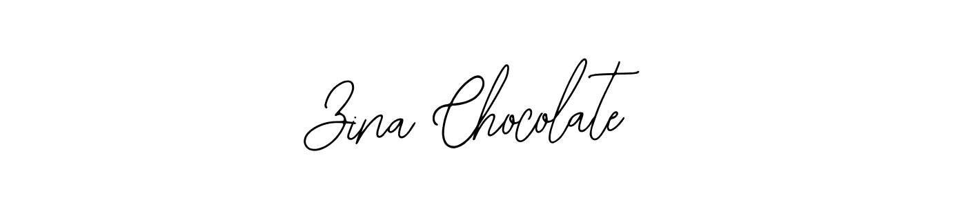 You should practise on your own different ways (Bearetta-2O07w) to write your name (Zina Chocolate) in signature. don't let someone else do it for you. Zina Chocolate signature style 12 images and pictures png