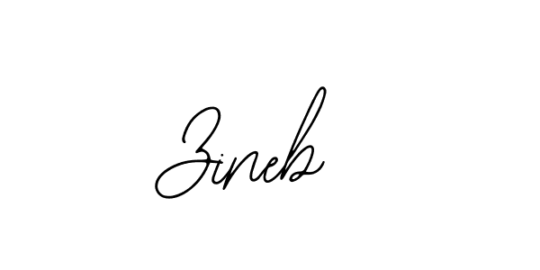 Use a signature maker to create a handwritten signature online. With this signature software, you can design (Bearetta-2O07w) your own signature for name Zineb . Zineb  signature style 12 images and pictures png