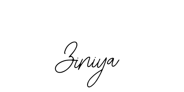 Ziniya stylish signature style. Best Handwritten Sign (Bearetta-2O07w) for my name. Handwritten Signature Collection Ideas for my name Ziniya. Ziniya signature style 12 images and pictures png