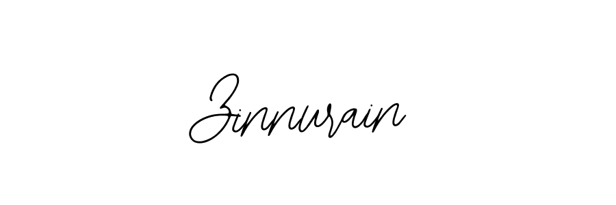 Also we have Zinnurain name is the best signature style. Create professional handwritten signature collection using Bearetta-2O07w autograph style. Zinnurain signature style 12 images and pictures png