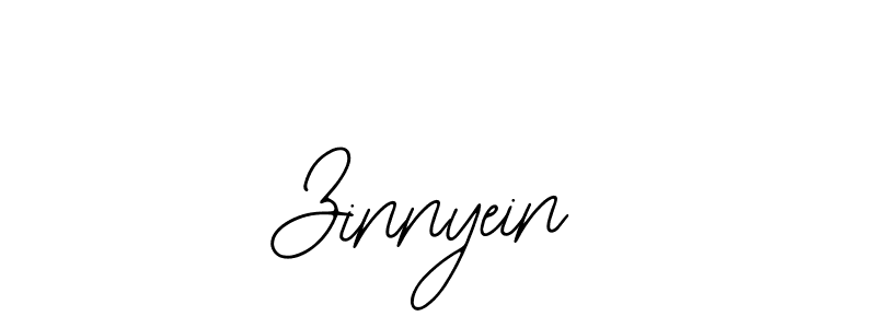 Also we have Zinnyein name is the best signature style. Create professional handwritten signature collection using Bearetta-2O07w autograph style. Zinnyein signature style 12 images and pictures png