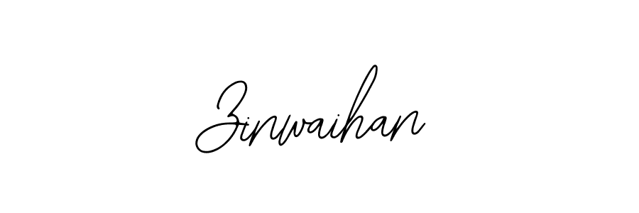 Design your own signature with our free online signature maker. With this signature software, you can create a handwritten (Bearetta-2O07w) signature for name Zinwaihan. Zinwaihan signature style 12 images and pictures png