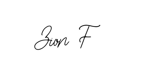 Create a beautiful signature design for name Zion F. With this signature (Bearetta-2O07w) fonts, you can make a handwritten signature for free. Zion F signature style 12 images and pictures png