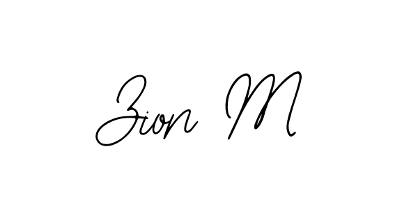 Make a beautiful signature design for name Zion M. With this signature (Bearetta-2O07w) style, you can create a handwritten signature for free. Zion M signature style 12 images and pictures png