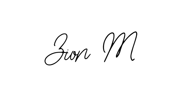 Make a beautiful signature design for name Zion M. With this signature (Bearetta-2O07w) style, you can create a handwritten signature for free. Zion M signature style 12 images and pictures png