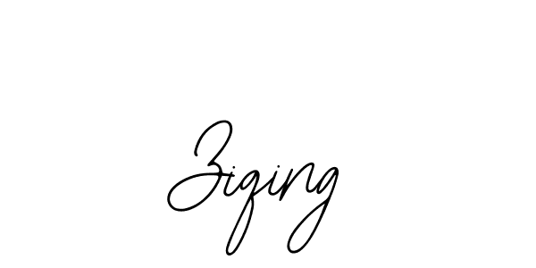 Use a signature maker to create a handwritten signature online. With this signature software, you can design (Bearetta-2O07w) your own signature for name Ziqing. Ziqing signature style 12 images and pictures png