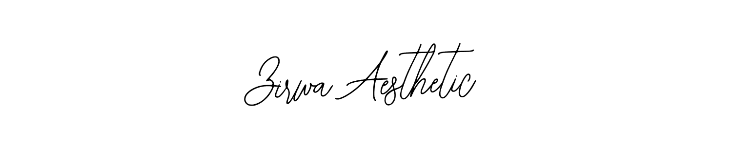 Make a beautiful signature design for name Zirwa Aesthetic. With this signature (Bearetta-2O07w) style, you can create a handwritten signature for free. Zirwa Aesthetic signature style 12 images and pictures png