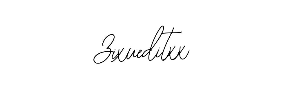 How to make Zixueditxx name signature. Use Bearetta-2O07w style for creating short signs online. This is the latest handwritten sign. Zixueditxx signature style 12 images and pictures png