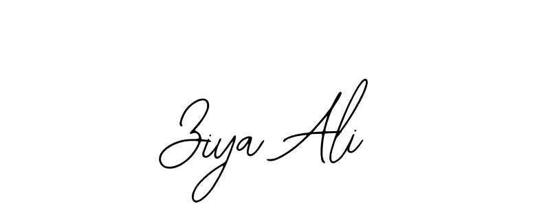 How to make Ziya Ali name signature. Use Bearetta-2O07w style for creating short signs online. This is the latest handwritten sign. Ziya Ali signature style 12 images and pictures png