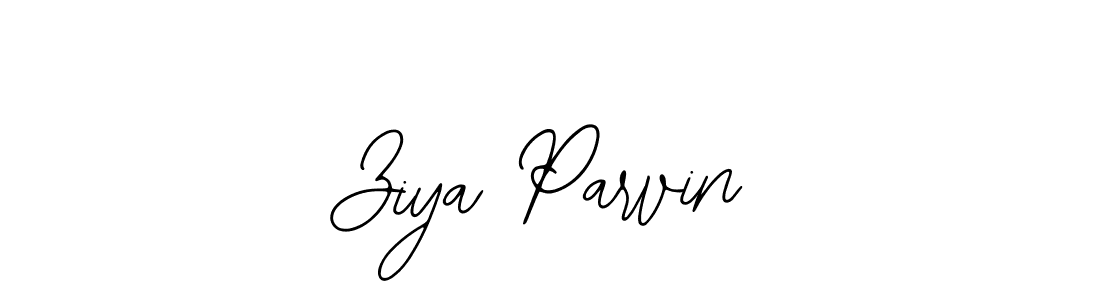 Bearetta-2O07w is a professional signature style that is perfect for those who want to add a touch of class to their signature. It is also a great choice for those who want to make their signature more unique. Get Ziya Parvin name to fancy signature for free. Ziya Parvin signature style 12 images and pictures png