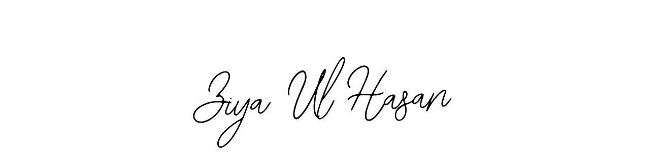 How to Draw Ziya Ul Hasan signature style? Bearetta-2O07w is a latest design signature styles for name Ziya Ul Hasan. Ziya Ul Hasan signature style 12 images and pictures png