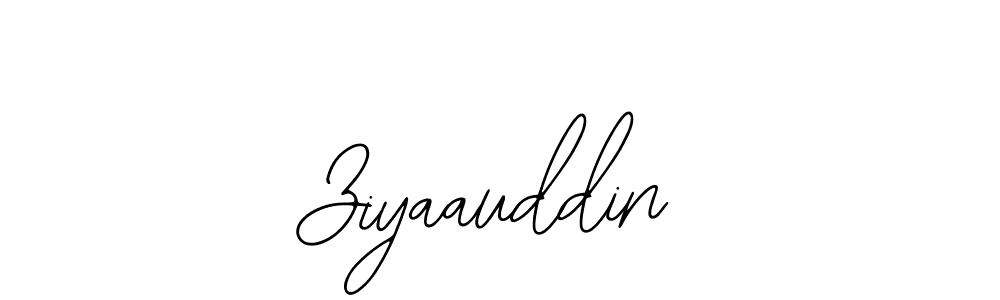 Use a signature maker to create a handwritten signature online. With this signature software, you can design (Bearetta-2O07w) your own signature for name Ziyaauddin. Ziyaauddin signature style 12 images and pictures png