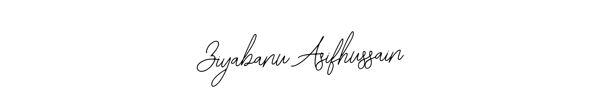 Make a beautiful signature design for name Ziyabanu Asifhussain. With this signature (Bearetta-2O07w) style, you can create a handwritten signature for free. Ziyabanu Asifhussain signature style 12 images and pictures png