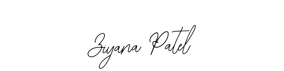 You should practise on your own different ways (Bearetta-2O07w) to write your name (Ziyana Patel) in signature. don't let someone else do it for you. Ziyana Patel signature style 12 images and pictures png