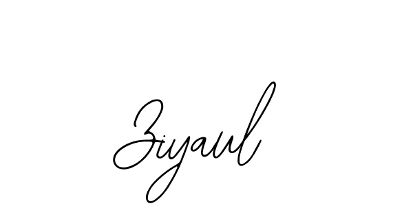 Ziyaul stylish signature style. Best Handwritten Sign (Bearetta-2O07w) for my name. Handwritten Signature Collection Ideas for my name Ziyaul. Ziyaul signature style 12 images and pictures png