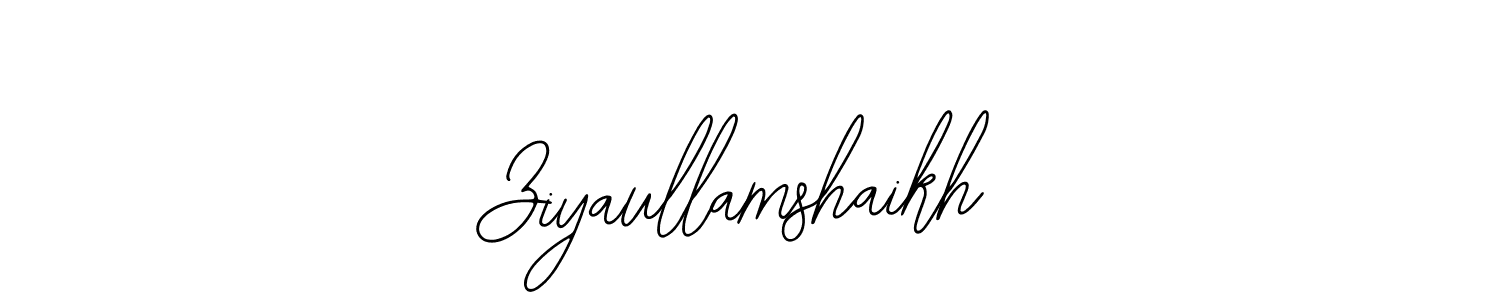 Design your own signature with our free online signature maker. With this signature software, you can create a handwritten (Bearetta-2O07w) signature for name Ziyaullamshaikh. Ziyaullamshaikh signature style 12 images and pictures png