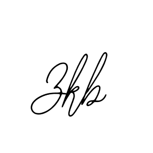 How to make Zkb name signature. Use Bearetta-2O07w style for creating short signs online. This is the latest handwritten sign. Zkb signature style 12 images and pictures png