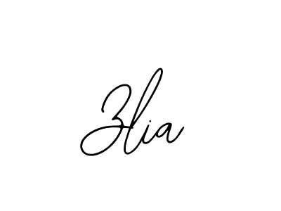 Use a signature maker to create a handwritten signature online. With this signature software, you can design (Bearetta-2O07w) your own signature for name Zlia. Zlia signature style 12 images and pictures png