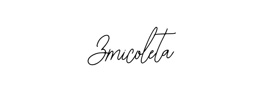 if you are searching for the best signature style for your name Zmicoleta. so please give up your signature search. here we have designed multiple signature styles  using Bearetta-2O07w. Zmicoleta signature style 12 images and pictures png