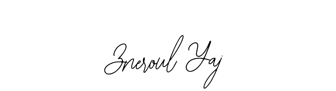 Also You can easily find your signature by using the search form. We will create Zneroul Yaj name handwritten signature images for you free of cost using Bearetta-2O07w sign style. Zneroul Yaj signature style 12 images and pictures png