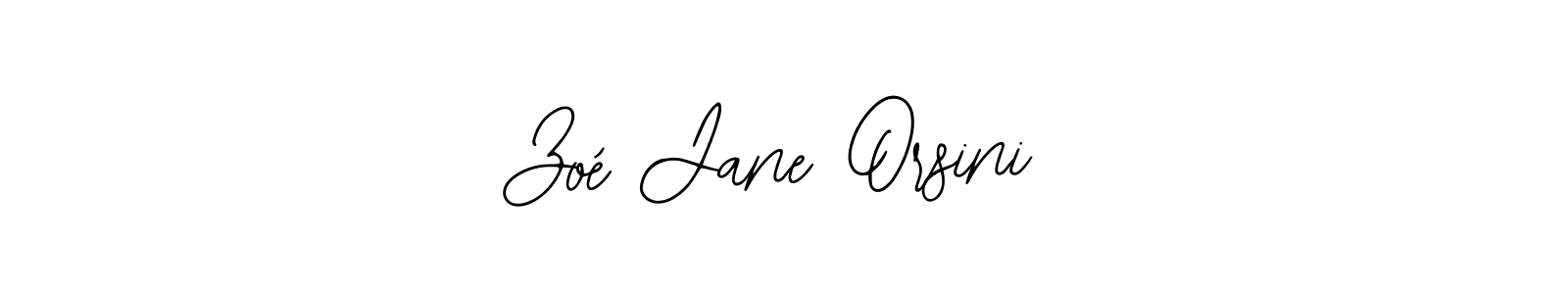 The best way (Bearetta-2O07w) to make a short signature is to pick only two or three words in your name. The name Zoé Jane Orsini include a total of six letters. For converting this name. Zoé Jane Orsini signature style 12 images and pictures png