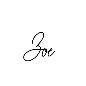 Use a signature maker to create a handwritten signature online. With this signature software, you can design (Bearetta-2O07w) your own signature for name Zoe. Zoe signature style 12 images and pictures png