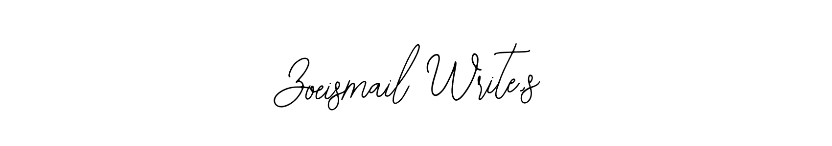 How to Draw Zoeismail Write,s signature style? Bearetta-2O07w is a latest design signature styles for name Zoeismail Write,s. Zoeismail Write,s signature style 12 images and pictures png