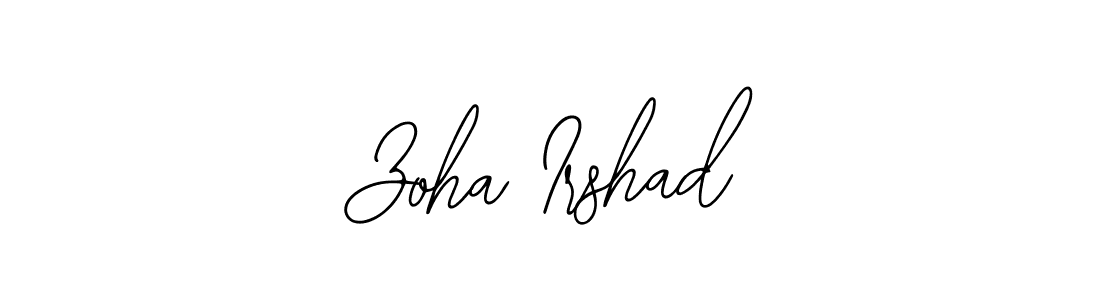 Use a signature maker to create a handwritten signature online. With this signature software, you can design (Bearetta-2O07w) your own signature for name Zoha Irshad. Zoha Irshad signature style 12 images and pictures png