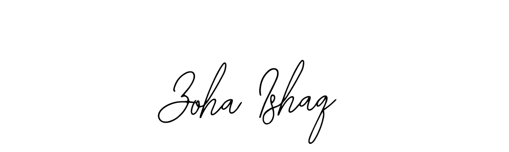 How to make Zoha Ishaq signature? Bearetta-2O07w is a professional autograph style. Create handwritten signature for Zoha Ishaq name. Zoha Ishaq signature style 12 images and pictures png