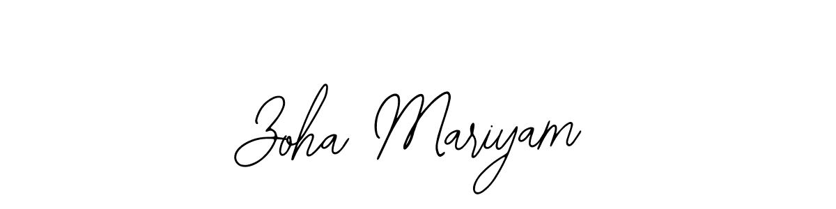 It looks lik you need a new signature style for name Zoha Mariyam. Design unique handwritten (Bearetta-2O07w) signature with our free signature maker in just a few clicks. Zoha Mariyam signature style 12 images and pictures png