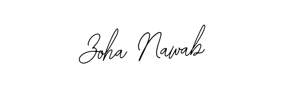 Also we have Zoha Nawab name is the best signature style. Create professional handwritten signature collection using Bearetta-2O07w autograph style. Zoha Nawab signature style 12 images and pictures png