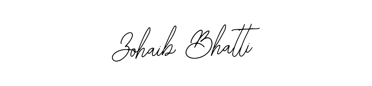 Similarly Bearetta-2O07w is the best handwritten signature design. Signature creator online .You can use it as an online autograph creator for name Zohaib Bhatti. Zohaib Bhatti signature style 12 images and pictures png