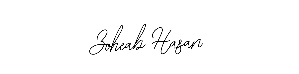 How to make Zoheab Hasan name signature. Use Bearetta-2O07w style for creating short signs online. This is the latest handwritten sign. Zoheab Hasan signature style 12 images and pictures png
