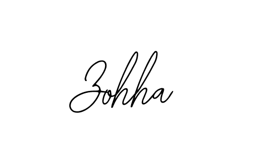 Make a beautiful signature design for name Zohha. With this signature (Bearetta-2O07w) style, you can create a handwritten signature for free. Zohha signature style 12 images and pictures png