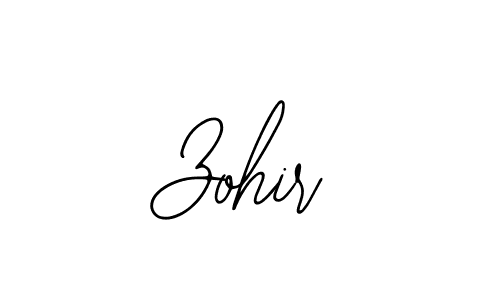 Design your own signature with our free online signature maker. With this signature software, you can create a handwritten (Bearetta-2O07w) signature for name Zohir. Zohir signature style 12 images and pictures png