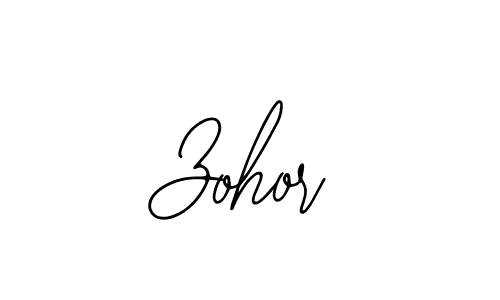 Make a beautiful signature design for name Zohor. With this signature (Bearetta-2O07w) style, you can create a handwritten signature for free. Zohor signature style 12 images and pictures png