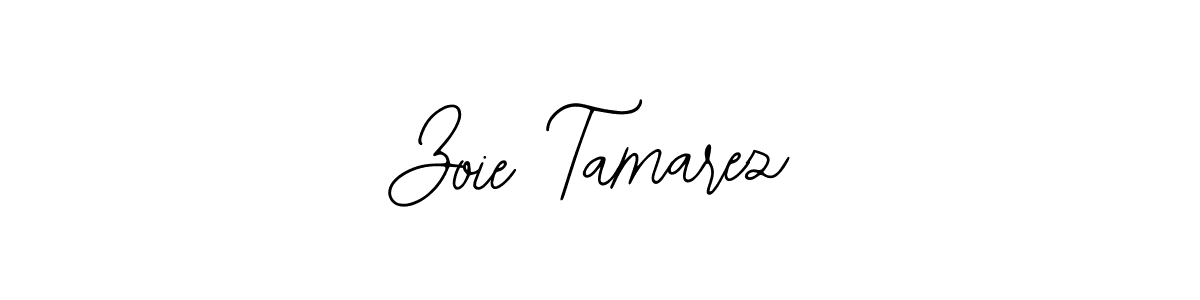 The best way (Bearetta-2O07w) to make a short signature is to pick only two or three words in your name. The name Zoie Tamarez include a total of six letters. For converting this name. Zoie Tamarez signature style 12 images and pictures png