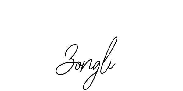 Also we have Zongli name is the best signature style. Create professional handwritten signature collection using Bearetta-2O07w autograph style. Zongli signature style 12 images and pictures png