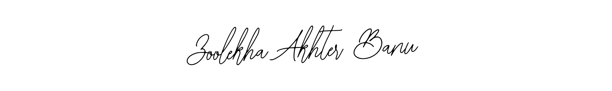 How to make Zoolekha Akhter Banu signature? Bearetta-2O07w is a professional autograph style. Create handwritten signature for Zoolekha Akhter Banu name. Zoolekha Akhter Banu signature style 12 images and pictures png