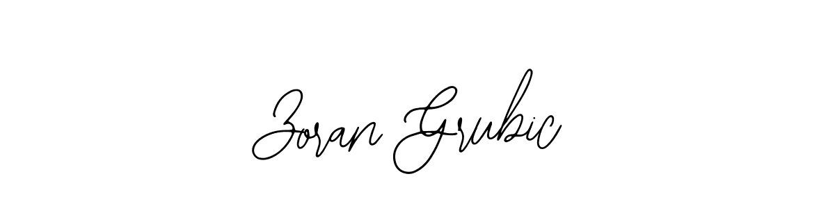 The best way (Bearetta-2O07w) to make a short signature is to pick only two or three words in your name. The name Zoran Grubic include a total of six letters. For converting this name. Zoran Grubic signature style 12 images and pictures png