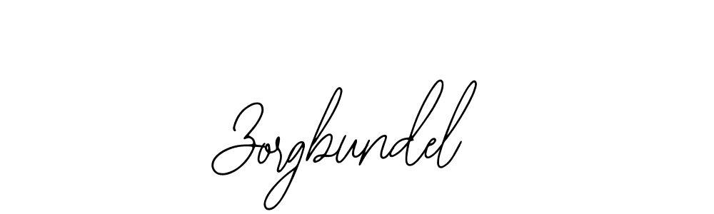 How to make Zorgbundel name signature. Use Bearetta-2O07w style for creating short signs online. This is the latest handwritten sign. Zorgbundel signature style 12 images and pictures png