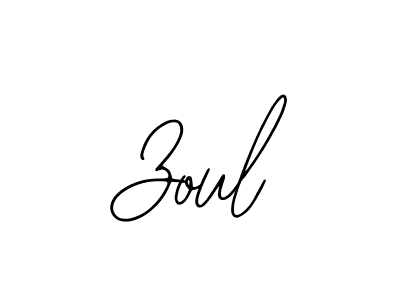 How to make Zoul name signature. Use Bearetta-2O07w style for creating short signs online. This is the latest handwritten sign. Zoul signature style 12 images and pictures png