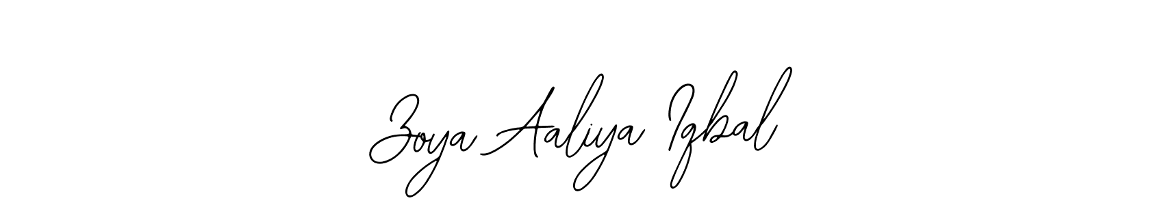 Also You can easily find your signature by using the search form. We will create Zoya Aaliya Iqbal name handwritten signature images for you free of cost using Bearetta-2O07w sign style. Zoya Aaliya Iqbal signature style 12 images and pictures png