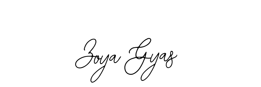 Make a beautiful signature design for name Zoya Gyas. Use this online signature maker to create a handwritten signature for free. Zoya Gyas signature style 12 images and pictures png