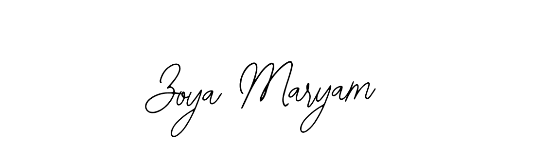Make a beautiful signature design for name Zoya Maryam. With this signature (Bearetta-2O07w) style, you can create a handwritten signature for free. Zoya Maryam signature style 12 images and pictures png