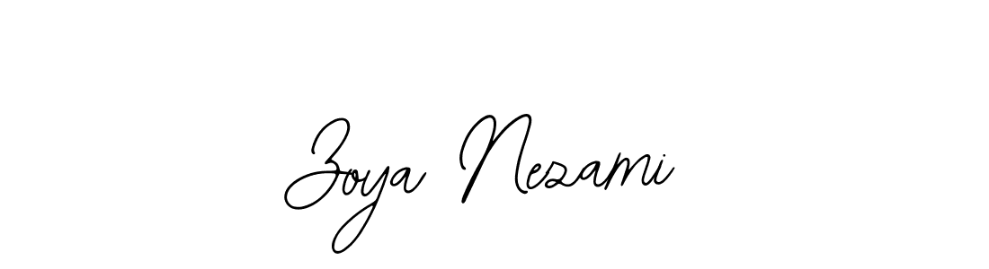 if you are searching for the best signature style for your name Zoya Nezami. so please give up your signature search. here we have designed multiple signature styles  using Bearetta-2O07w. Zoya Nezami signature style 12 images and pictures png